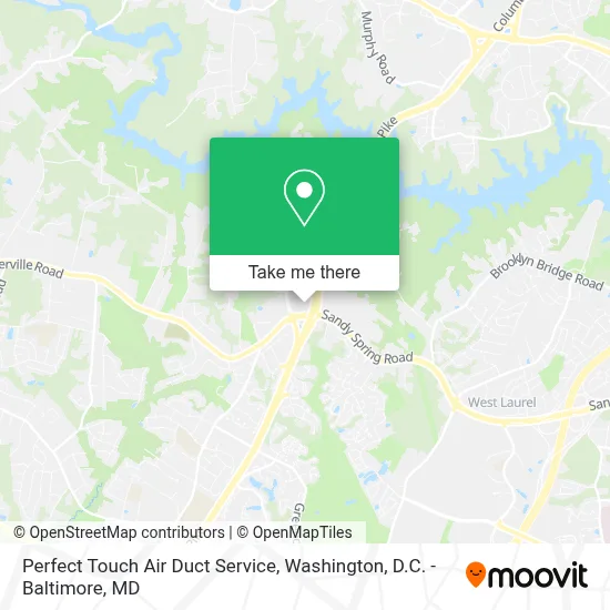 Perfect Touch Air Duct Service map