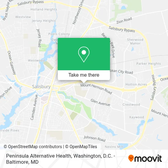 Peninsula Alternative Health map