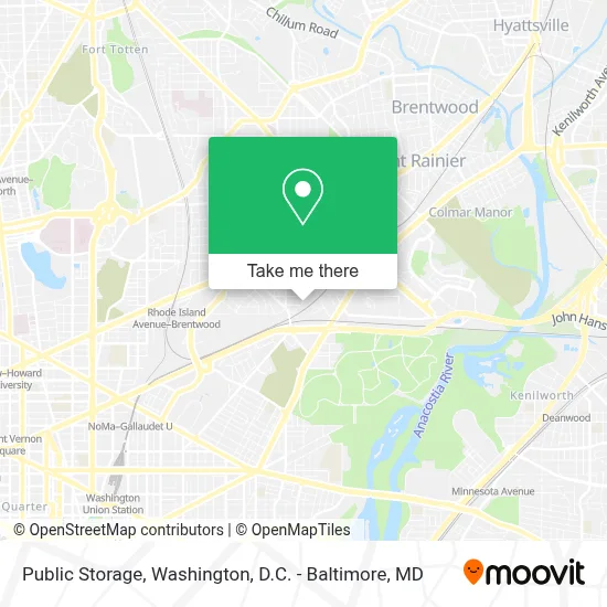 Public Storage map