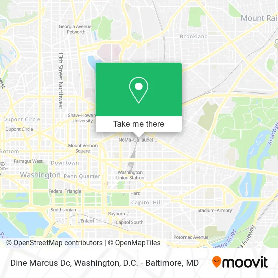 Dine Marcus Dc map