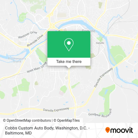 Cobbs Custom Auto Body map