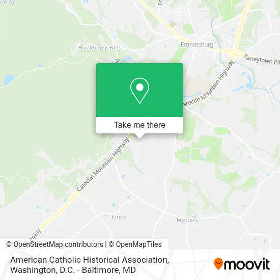American Catholic Historical Association map