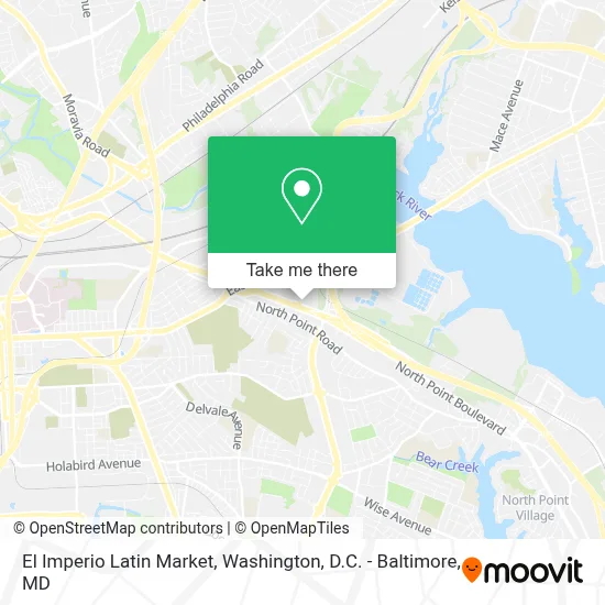 El Imperio Latin Market map