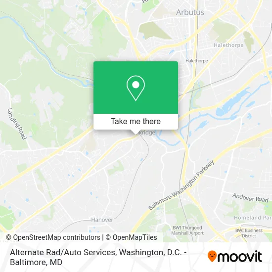Alternate Rad/Auto Services map