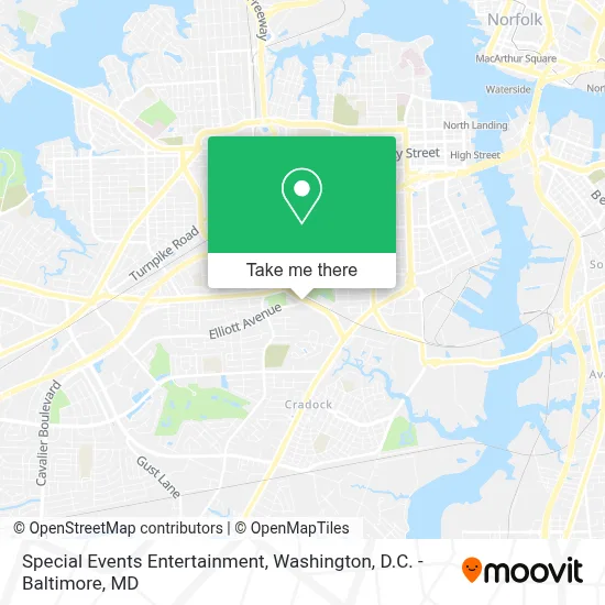 Special Events Entertainment map