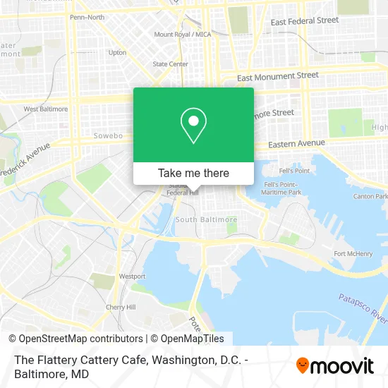 The Flattery Cattery Cafe map
