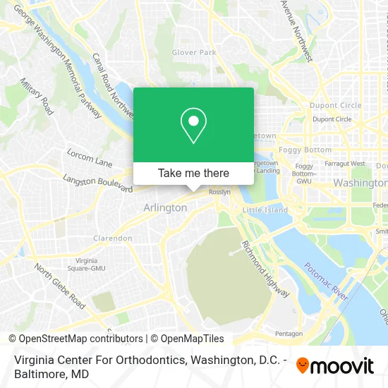 Virginia Center For Orthodontics map