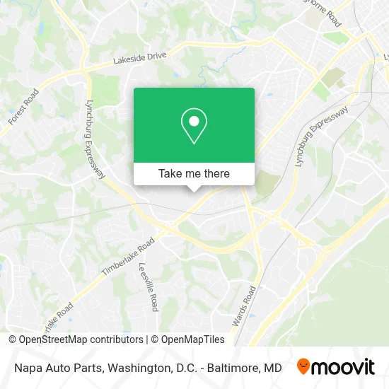 Napa Auto Parts map