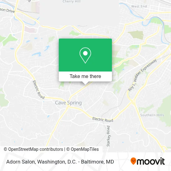 Adorn Salon map
