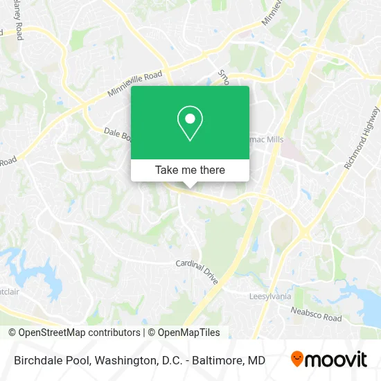 Birchdale Pool map