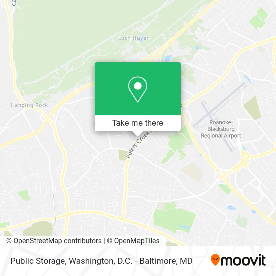 Public Storage map
