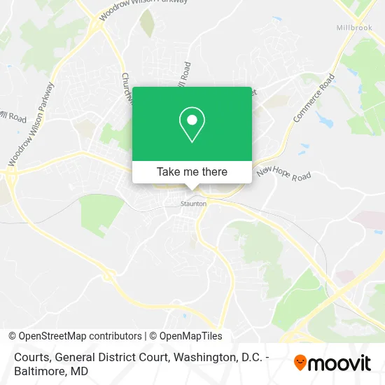 Courts, General District Court map