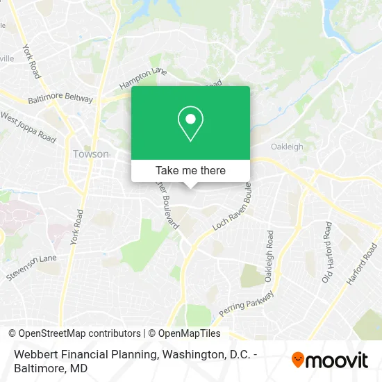 Mapa de Webbert Financial Planning
