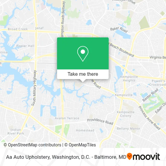 Aa Auto Upholstery map