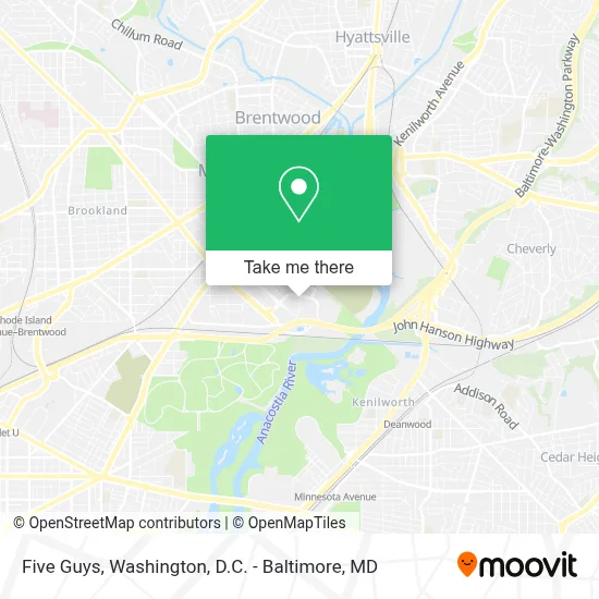 Five Guys map