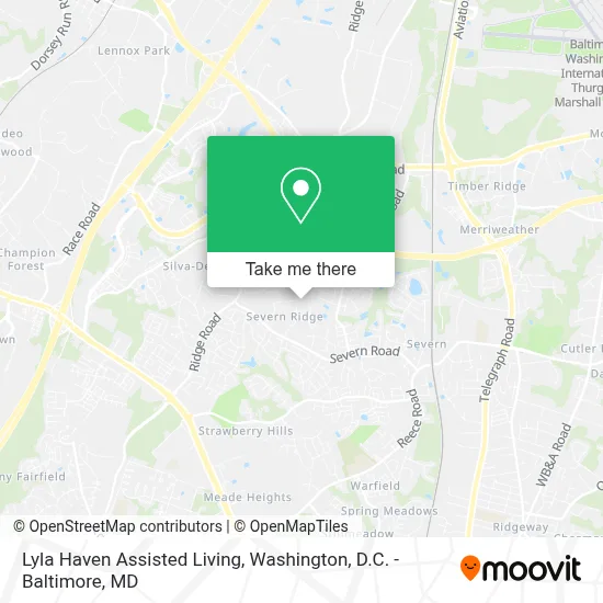 Lyla Haven Assisted Living map