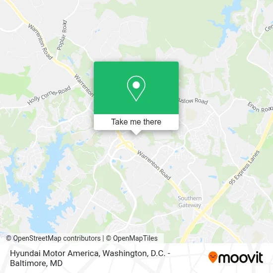 Hyundai Motor America map