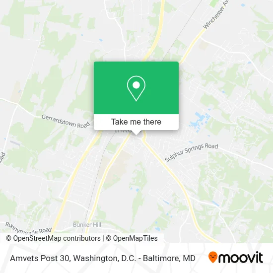 Amvets Post 30 map