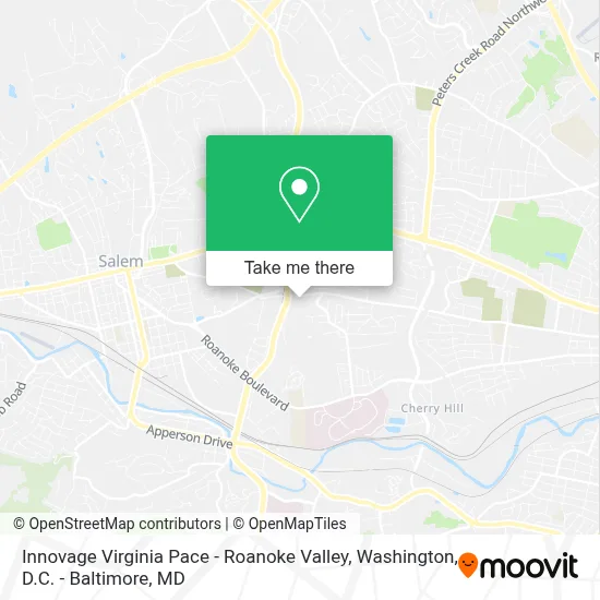 Innovage Virginia Pace - Roanoke Valley map