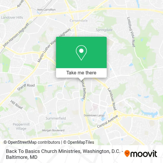 Back To Basics Church Ministries map