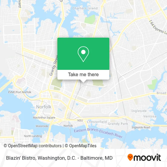 Blazin' Bistro map
