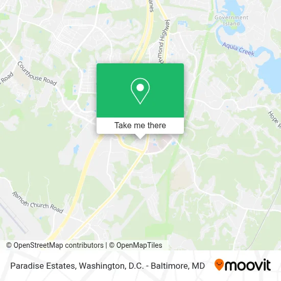 Paradise Estates map