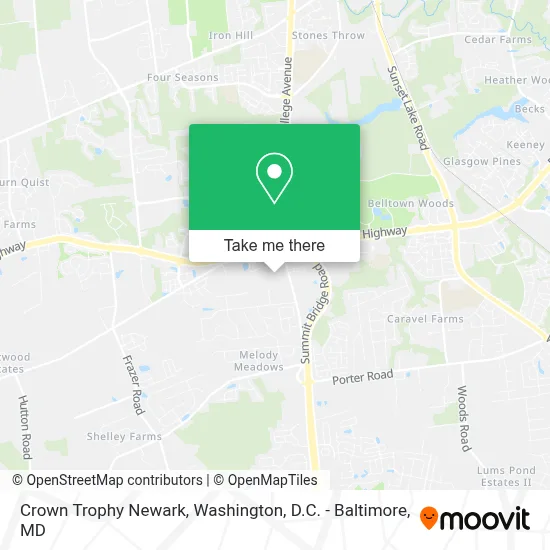 Crown Trophy Newark map