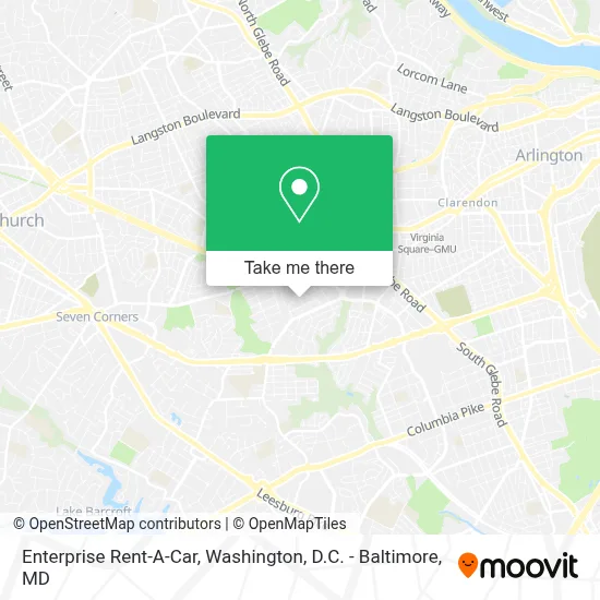 Enterprise Rent-A-Car map