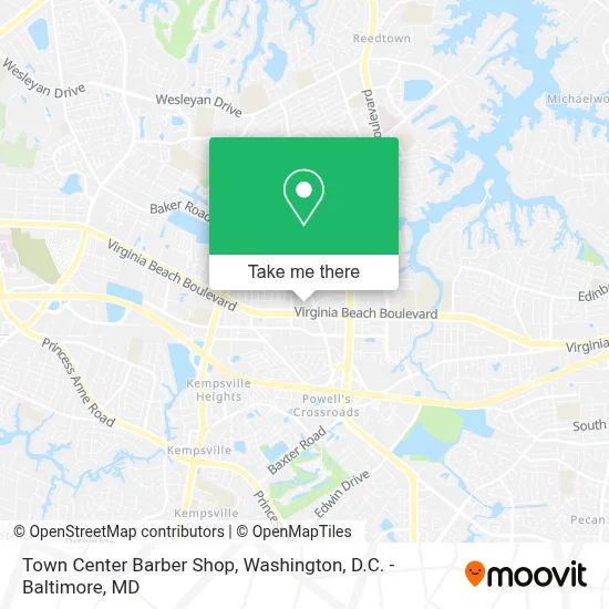 Town Center Barber Shop map