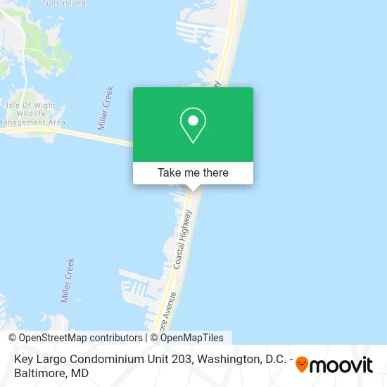 Key Largo Condominium Unit 203 map