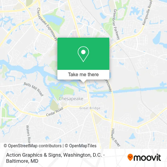 Action Graphics & Signs map