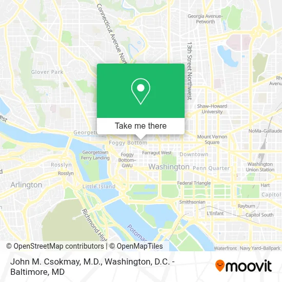John M. Csokmay, M.D. map