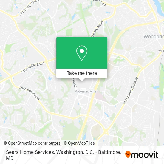 Sears Home Services map