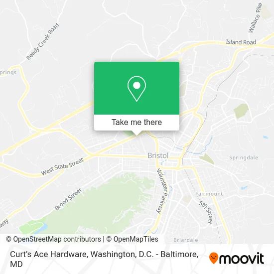 Curt's Ace Hardware map