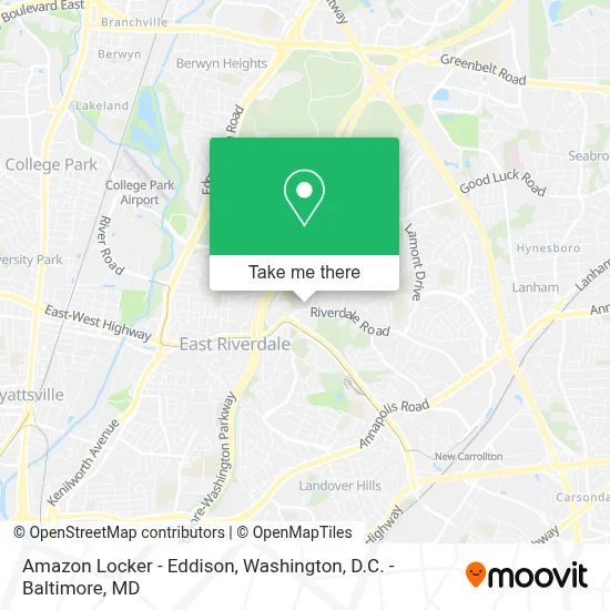 Amazon Locker - Eddison map