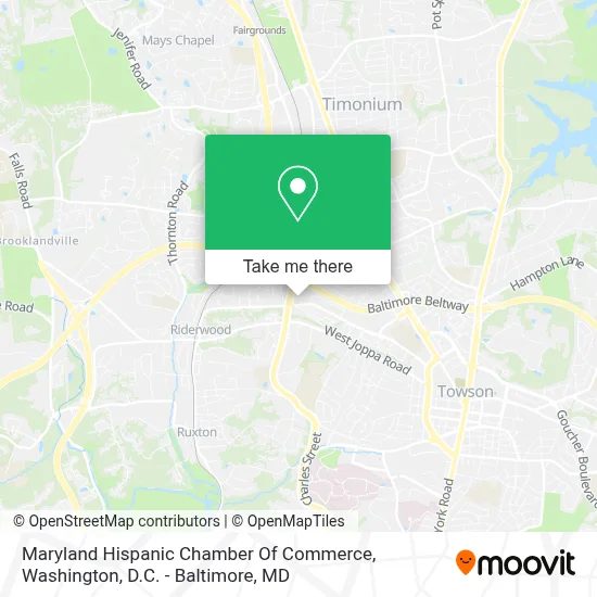 Maryland Hispanic Chamber Of Commerce map