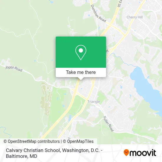 Calvary Christian School map