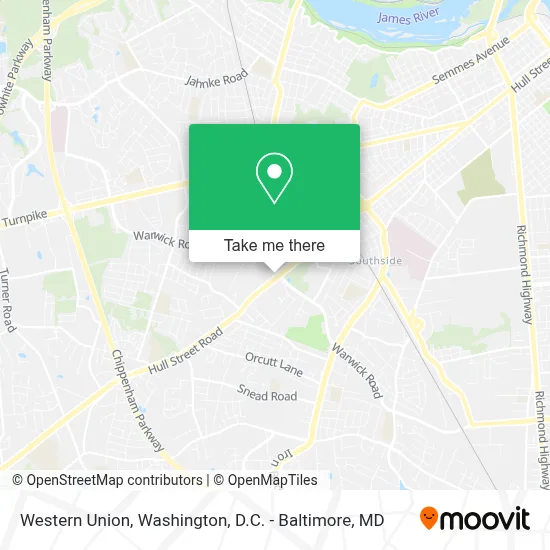 Western Union map