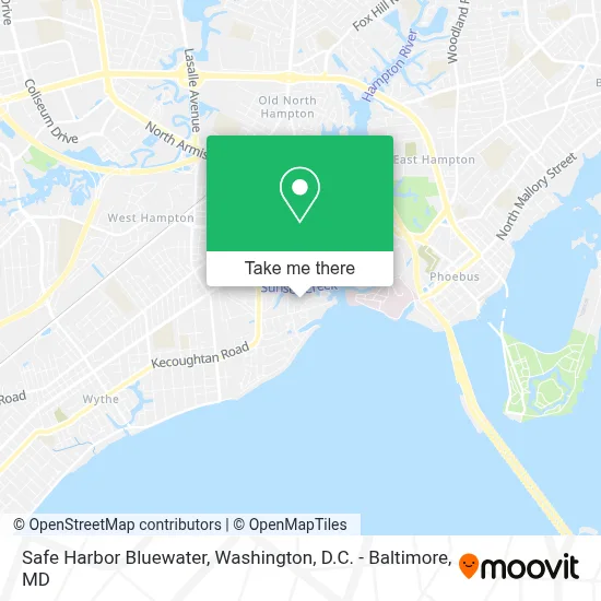 Safe Harbor Bluewater map