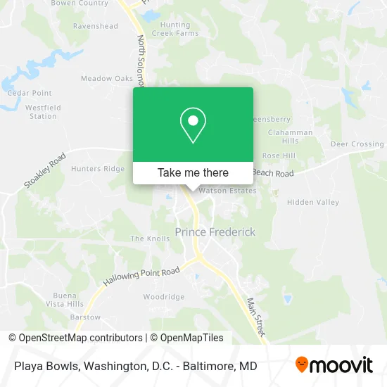 Playa Bowls map