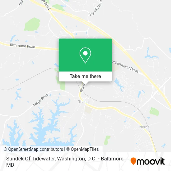 Sundek Of Tidewater map