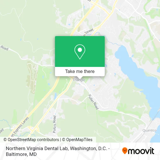 Northern Virginia Dental Lab map
