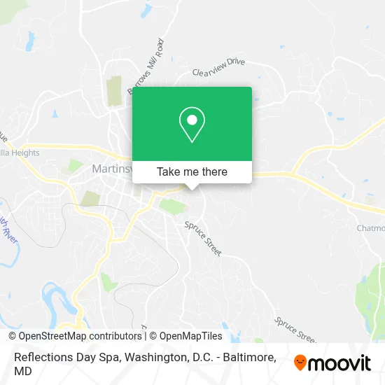 Reflections Day Spa map