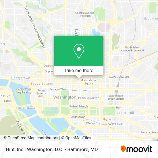 Hint, Inc. map