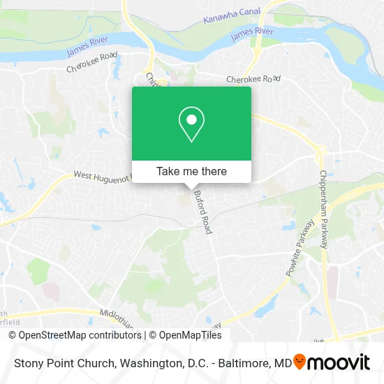 Stony Point Church map