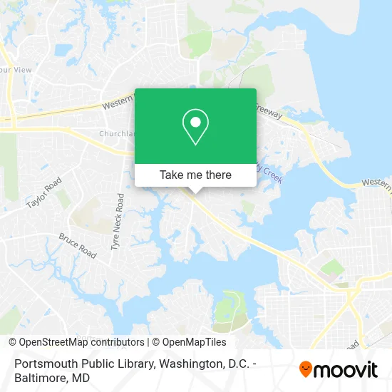 Portsmouth Public Library map