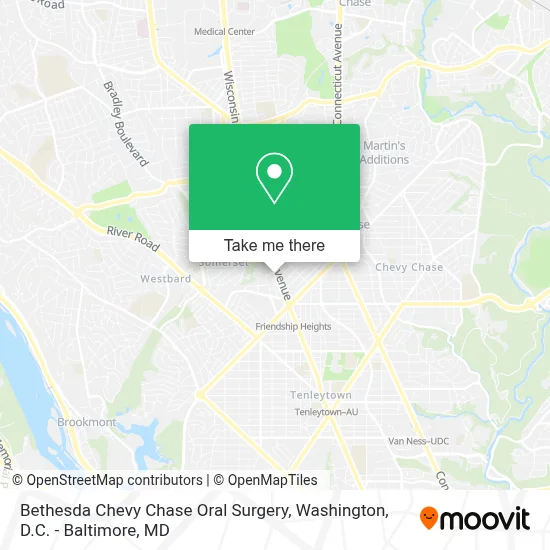 Bethesda Chevy Chase Oral Surgery map