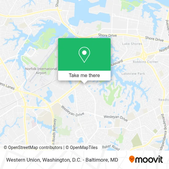 Western Union map