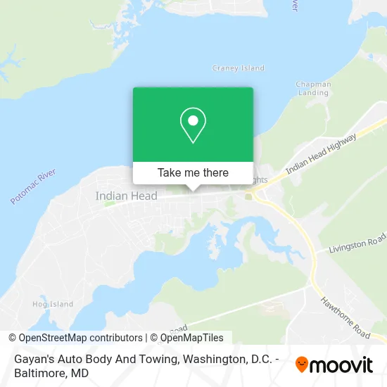 Gayan's Auto Body And Towing map