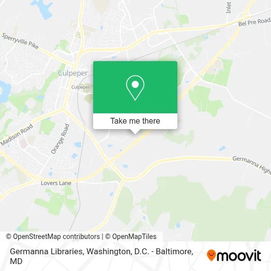 Germanna Libraries map